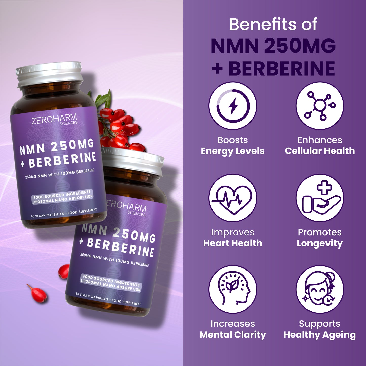 NMN 250 MG + Berberine