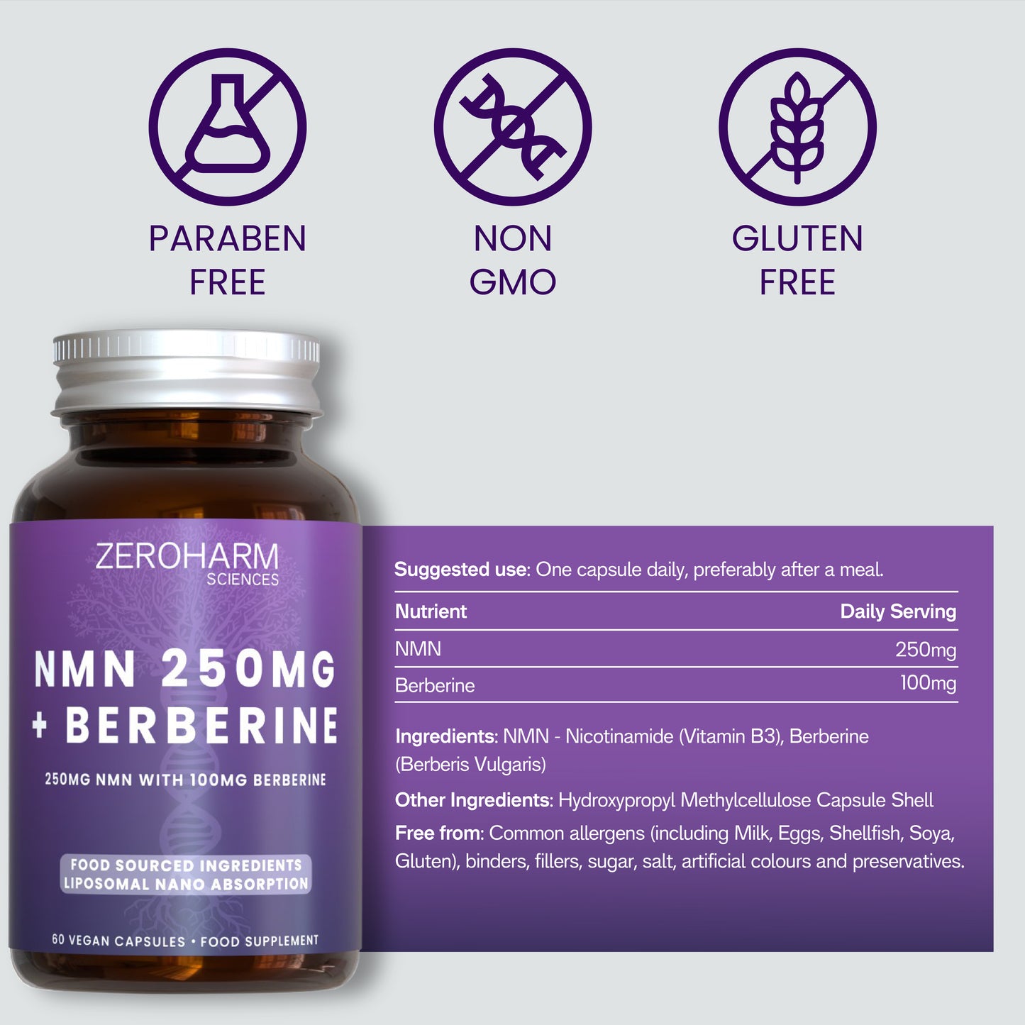 NMN 250 MG + Berberine