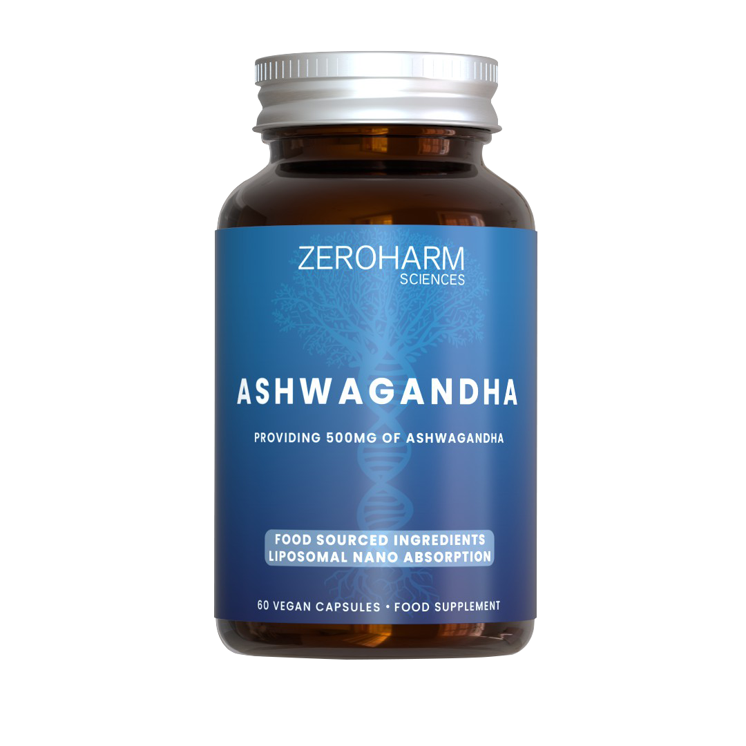Zeroharm Liposomal Food-Grown Ashwagandha 500mg Capsules 60