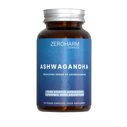 Zeroharm Liposomal Food-Grown Ashwagandha 500mg Capsules 60