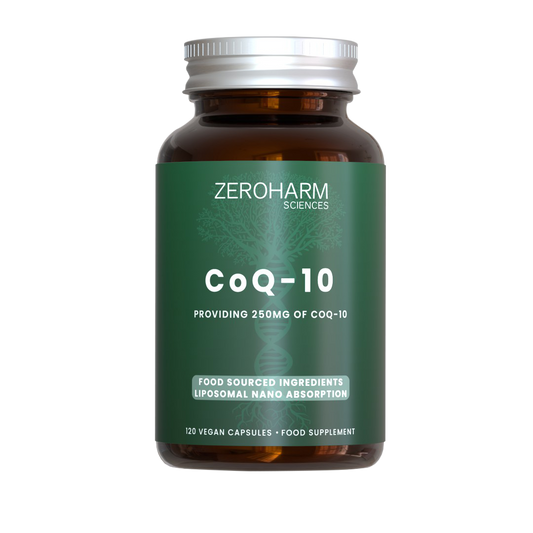 Zeroharm Liposomal Food-Grown COQ-10 250mg Capsules 120