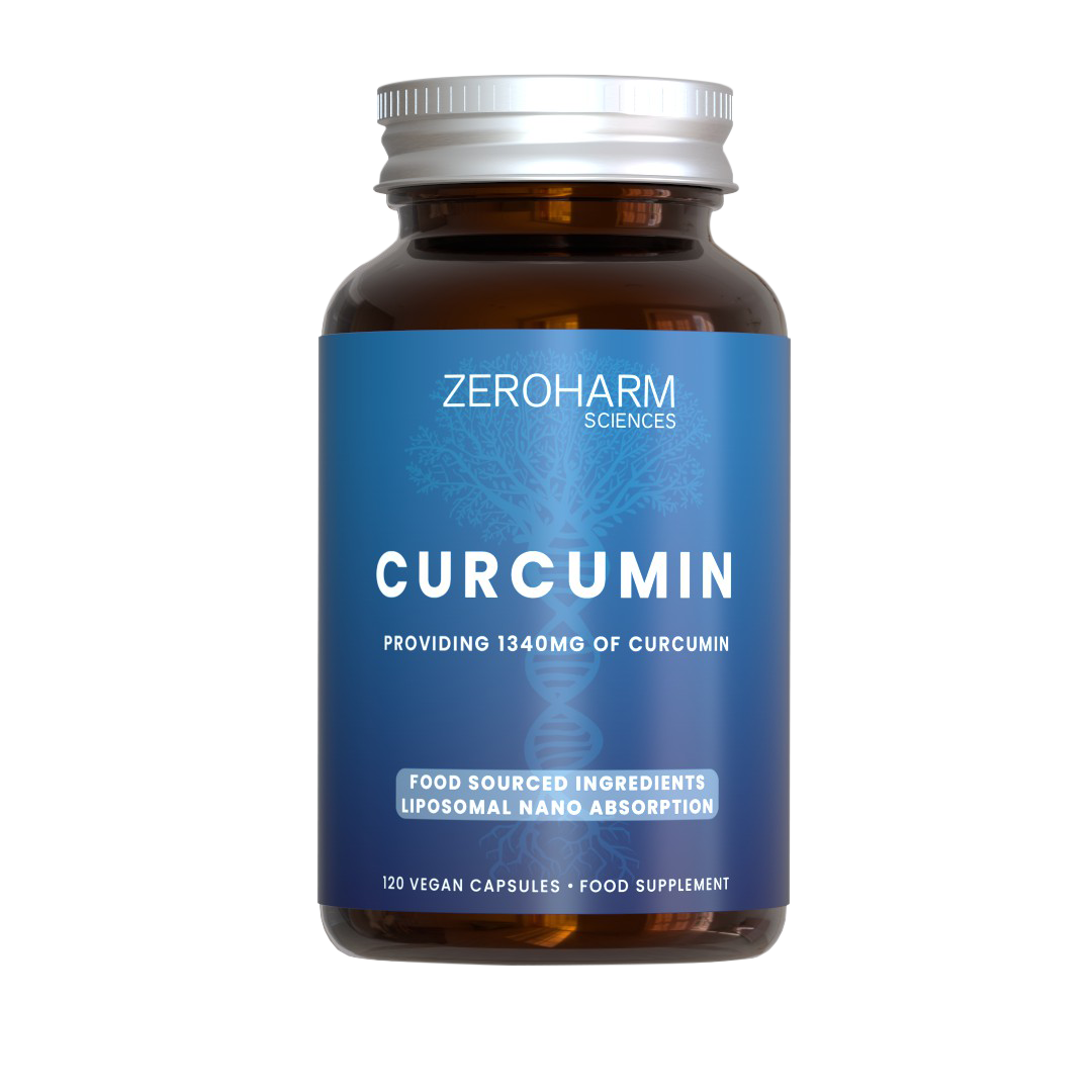 Zeroharm Liposomal Food-Grown Curcumin 1340mg Capsules 120