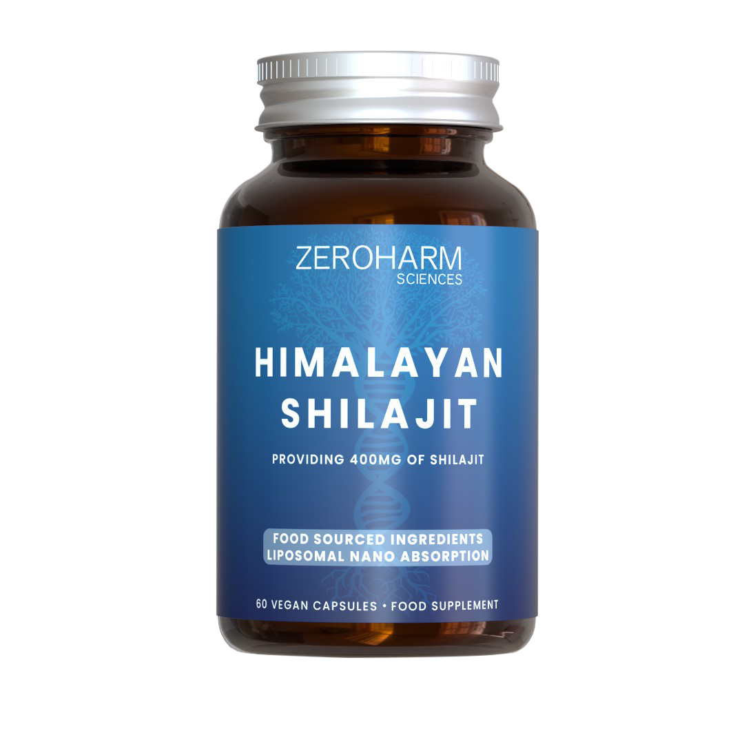 Zeroharm Liposomal Food-Grown Himalayan Shilajit 400mg Capsules 60