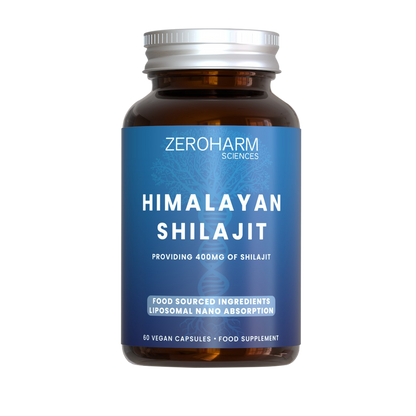 Zeroharm Liposomal Food-Grown Himalayan Shilajit 400mg Capsules 60
