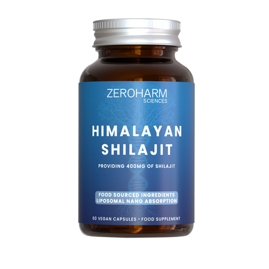 Zeroharm Liposomal Food-Grown Himalayan Shilajit 400mg Capsules 60