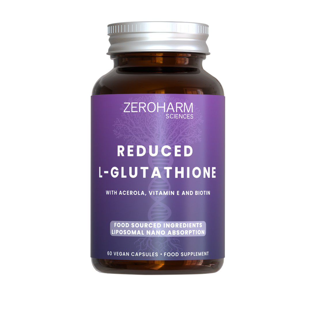 Zeroharm Liposomal Food-Grown Reduced L-Glutathione 500mg Capsules 60