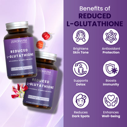Liposomal Reduced L-Glutathione 500mg Vegan Capsules 60 ZeroHarm UK Liposomal Reduced L-Glutathione 500mg Vegan Capsules 60 ZeroHarm UK
